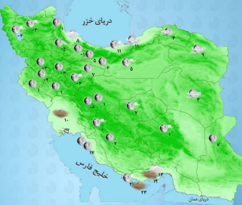 🔸️ورود سامانه بارشی جدید به کشور 🔸️ورود سامانه بارشی جدید به کشور