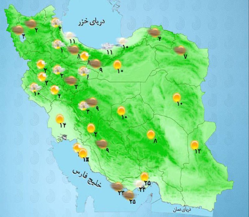 کاهش آلاینده‌های جوی از ظهر امروز
