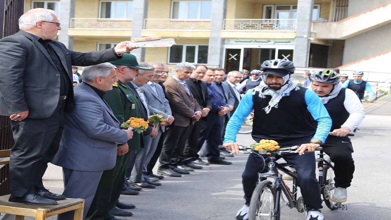 کاروان دوچرخهسواری جانبازان بصیر آذربایجان شرقی در مسیر حرم امام کاروان دوچرخهسواری جانبازان بصیر آذربایجان شرقی در مسیر حرم امام