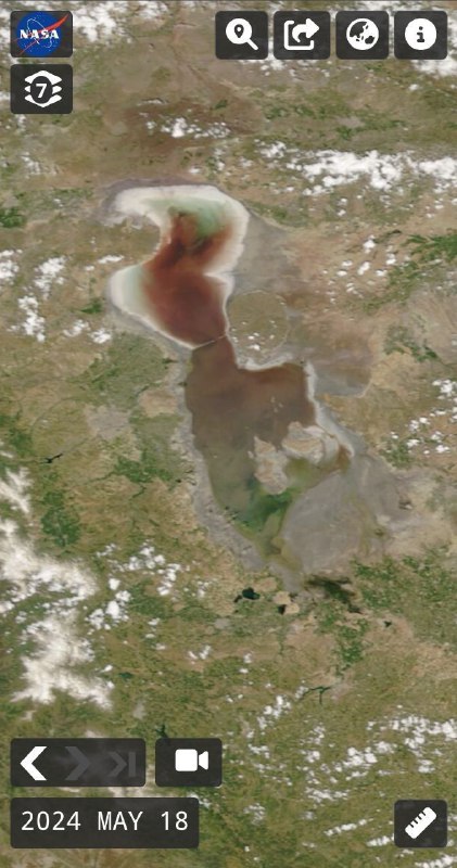 امید در چشم آبی آذربایجان/تصویر ناسا از دریاچه ارومیه امید در چشم آبی آذربایجان/تصویر ناسا از دریاچه ارومیه
