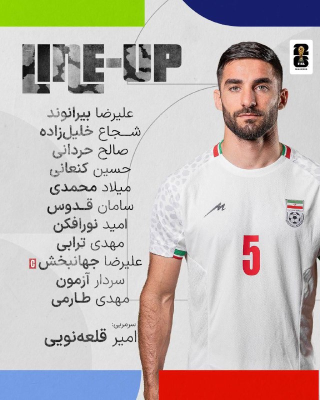 ترکیب ایران مقابل ازبکستانانتخابی جام ‌جهانی ۲۰۲۶