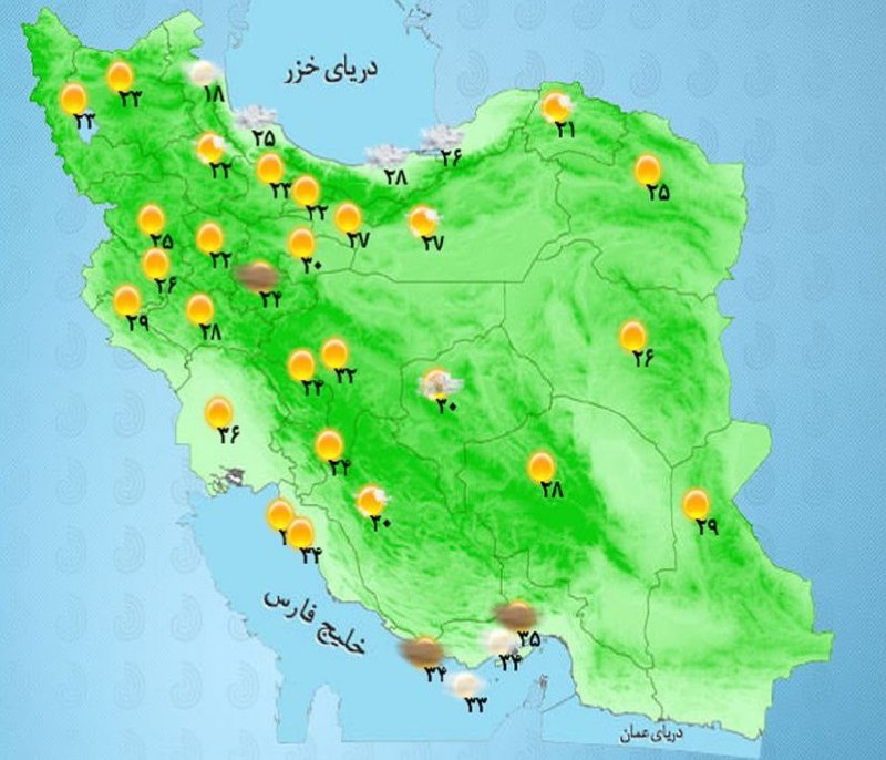 رگبار و باد شدید در برخی نقاط کشور