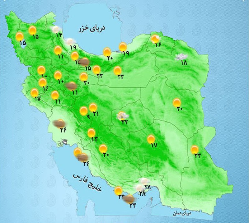رگبار باران در غرب و شمال‌غرب کشور