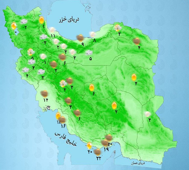 بارش برف و باران در غرب و شمال کشور