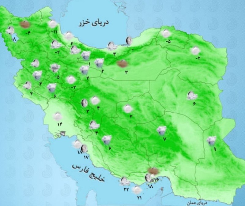 برف و باران در برخی مناطق کشور